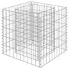 vidaXL gabion-h&oslash;jbed 50x50x50 cm galvaniseret st&aring;l
