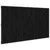 vidaXL sengegavl 204x3x110 cm massivt fyrretr&aelig; sort