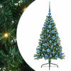 vidaXL Kunstig Forbelyst Juletr&aelig; med 150 LED'er Gr&oslash;n 120 cm PVC