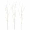 vidaXL LED-kobbergrene som juledekoration 3 stk. Hvid 62 cm St&aring;l