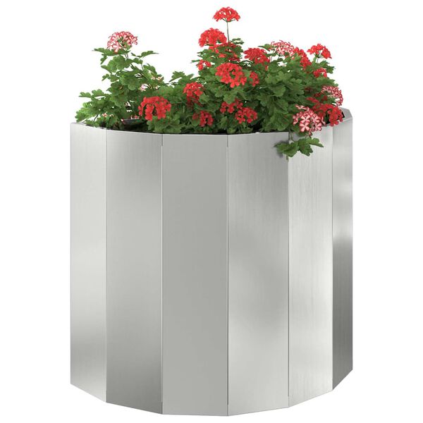 vidaXL Plantekasse S&oslash;lv 60 x 30 x 50 cm Galvaniseret st&aring;l