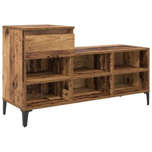 vidaXL Sko skab 102 x 36 x 60 cm Konstrueret tr&aelig; Gammelt tr&aelig;