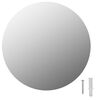 vidaXL spejl uden ramme 30 cm rund glas