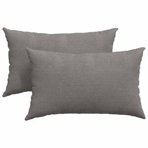 vidaXL Sofapuder 2 pcs Lysegr&aring; 50 x 30 cm Velourstof