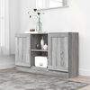 vidaXL sk&aelig;nk 120x30,5x70 cm konstrueret tr&aelig; gr&aring; sonoma-eg