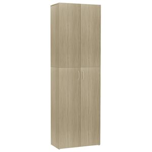 vidaXL kontorskab 60x32x190 cm konstrueret tr&aelig; sonoma-eg