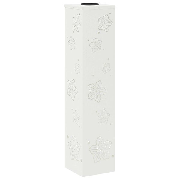 vidaXL Solar LED sti lys 2 pcs Hvid Koldvalset St&aring;l