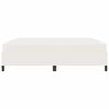 vidaXL Sengestel med madras Creme 200 x 200 cm Stof