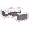 vidaXL sofas&aelig;t til haven 10 dele med hynder polyrattan beige