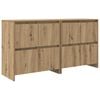 vidaXL Sideboards 2 stk. artisan eg 70 x 41 x 75 cm Konstrueret tr&aelig;