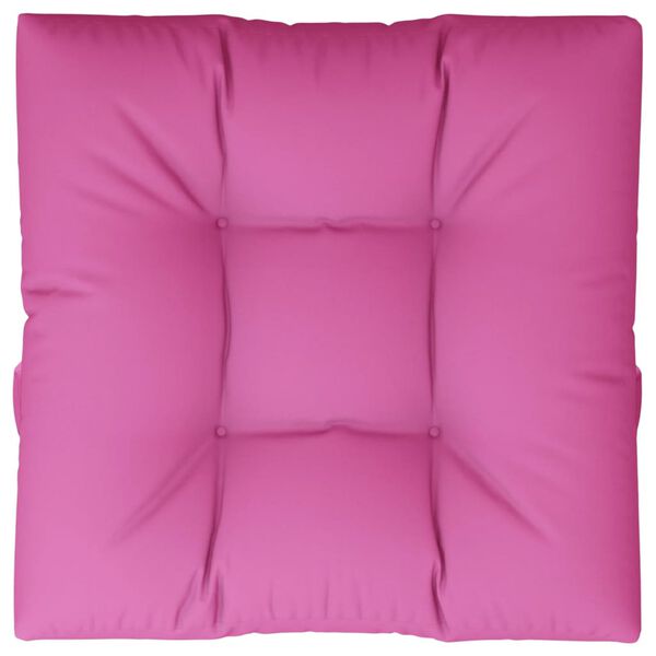 vidaxL pallehynde 80x80x12 cm stof pink