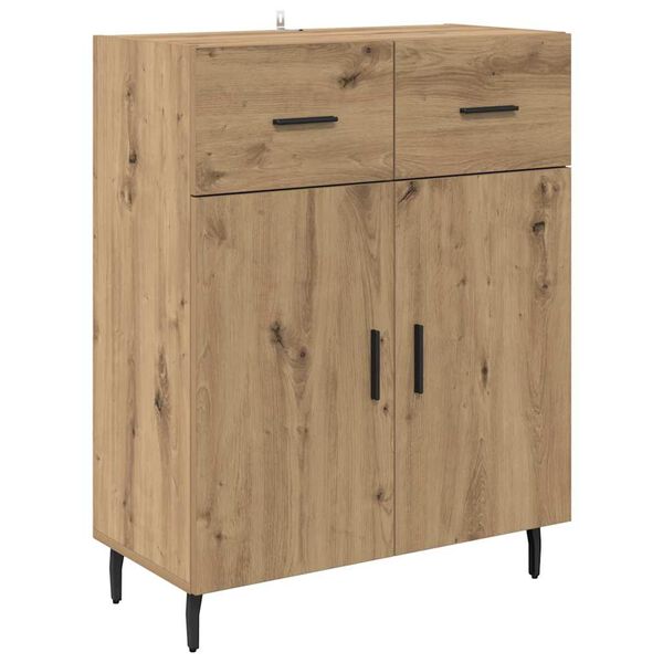 vidaXL Sideboard Artisan Egetr&aelig; 69,5 x 34 x 90 cm Konstrueret tr&aelig;