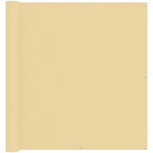 vidaXL Altan Sk&aelig;rm Sandfarvet 110 x 800 cm Oxford stof