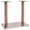 vidaXL bordben til bistrobord 70x40x72 cm rustfrit st&aring;l