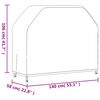 vidaXL grillovertr&aelig;k 140x58x106 cm 420D oxfordstof sort