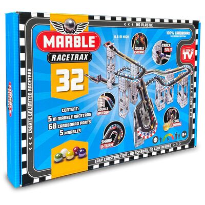 Marble Racetrax kuglebanesæt 32 plader 5 m