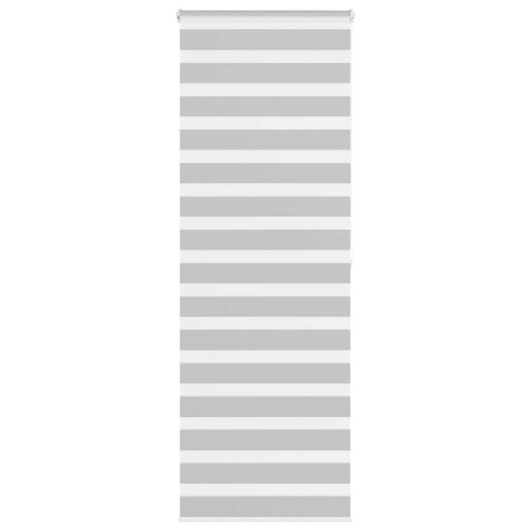 vidaXL zebragardin lysegr&aring; 80x200 cm stofbredde 75,9 cm polyester