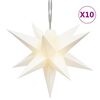 vidaXL juledekoration med 10 LED'er 10 cm hvid