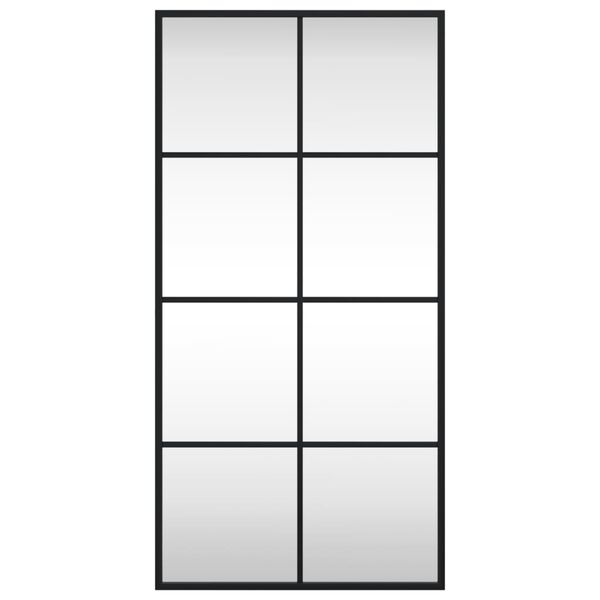 vidaXL vægspejl 40x80 cm rektangulært jern sort