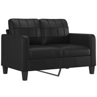 vidaXL 2-personers sofa 120 cm kunstlæder sort