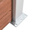 vidaXL havehegn 353 x 106 cm WPC brun