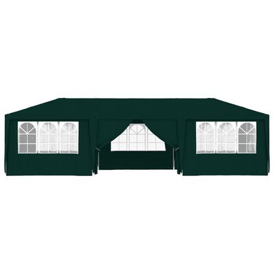 vidaXL festtelt med sidevægge 4x9 m 90 g/m² grøn