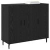 vidaXL Sideboard Sort eg 90 x 34 x 80 cm Konstrueret tr&aelig;