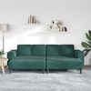 vidaXL Stue Sofa 3 pcs M&oslash;rkegr&oslash;n
