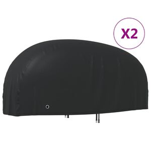 vidaXL motorcykelovertr&aelig;k 2 stk. 220x95x110 cm 210D oxfordstof