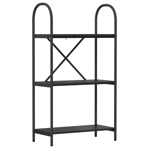 vidaXL Bogreol Sort eg 60 x 30 x 109 cm Konstrueret tr&aelig;