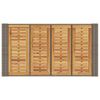 vidaXL barbord til haven 145x80x110 cm akacietop polyrattan grå