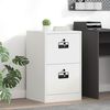 vidaXL Fil kabinett med skuffe Hvid 44 x 50 x 106,5 cm Koldvalset St&aring;l