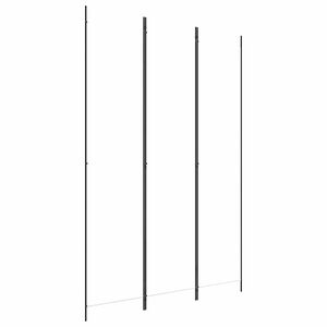 vidaXL 3-panels rumdeler 150x220 cm stof hvid