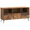 vidaXL TV-skab Gammelt tr&aelig; 102 x 34,5 x 50 cm Konstrueret tr&aelig;