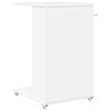 vidaXL Sidebord med hjul Hvid 40 x 35 x 60 cm Konstrueret tr&aelig;
