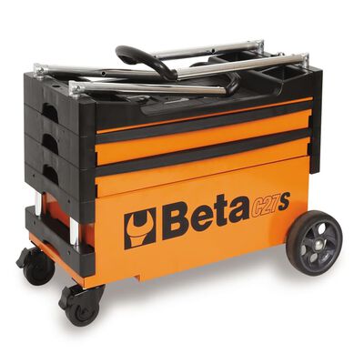 Beta Tools sammenklappelig værktøjsvogn "C27S-O" orange stål 027000201