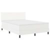 vidaXL Box spring seng med madras Hvid 140 x 200 cm Kunstl&aelig;der