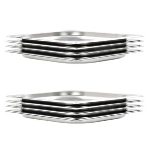 vidaXL gastronorm beholder 8 stk. GN 1/1 20 mm rustfrit st&aring;l
