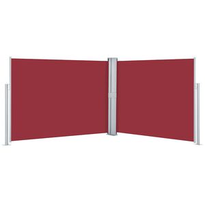 vidaXL sammenrullelig sidemarkise 140 x 1000 cm r&oslash;d