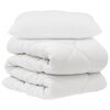 vidaXL Dynebetr&aelig;k S&aelig;t med pude 2 stk. Hvid Microfiber