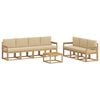 vidaXL Udend&oslash;rs sofagruppe 7 stk. 7-personers White and Beige