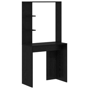 vidaXL Bord Sort eg Konstrueret tr&aelig; 78,5 x 37 x 154,5 cm