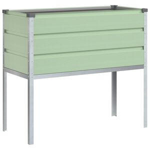 vidaXL Plantekasse Pastelgr&oslash;n 100 x 45 x 90 cm Galvaniseret st&aring;l