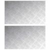 vidaXL Trappe Tread 2 stk. 70 x 40 cm S&oslash;lv Aluminium Rektangul&aelig;r