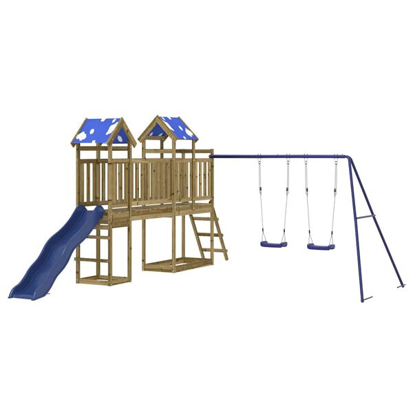 vidaXL udendørs legesæt imprægneret fyrretræ