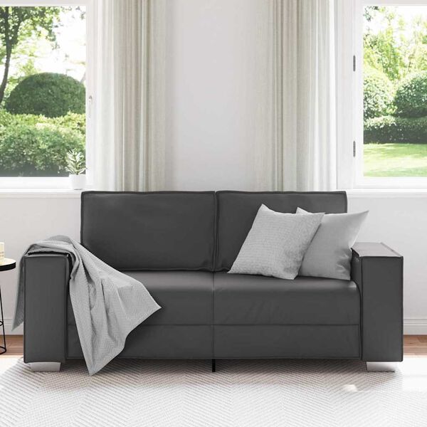 vidaXL Sofa 140cm Gr&aring; Stof