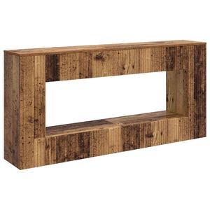 vidaXL Konsolbord Gammelt tr&aelig; 155 x 29 x 74 cm Konstrueret tr&aelig;