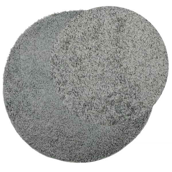vidaXL shaggy gulvt&aelig;ppe PAMPLONA &Oslash; 200 cm h&oslash;j luv gr&oslash;n