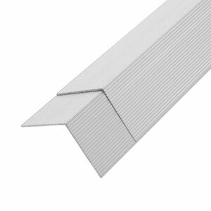 vidaXL terrassevinkellister 5 stk. aluminium 170 cm s&oslash;lvfarvet