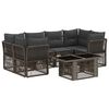 vidaXL Havesofa S&aelig;t 7 stk. Gr&aring; polyrattan